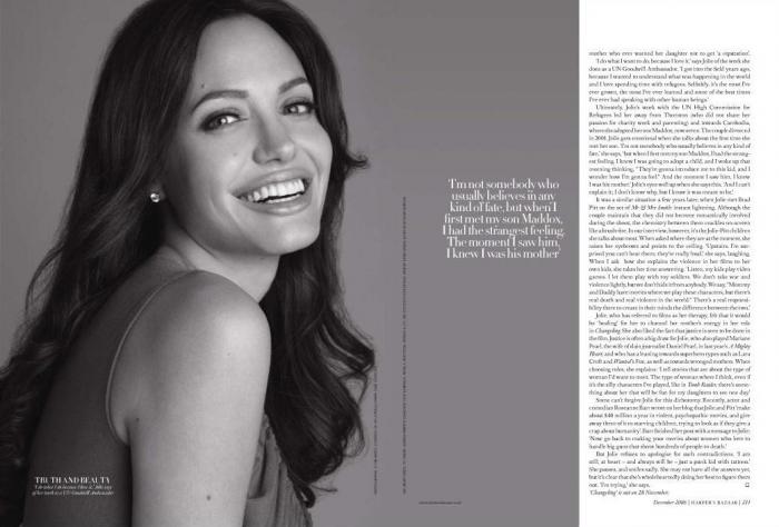 What Color Are Angelina Jolie Eyes. Angelina Jolie for Harper#39;s